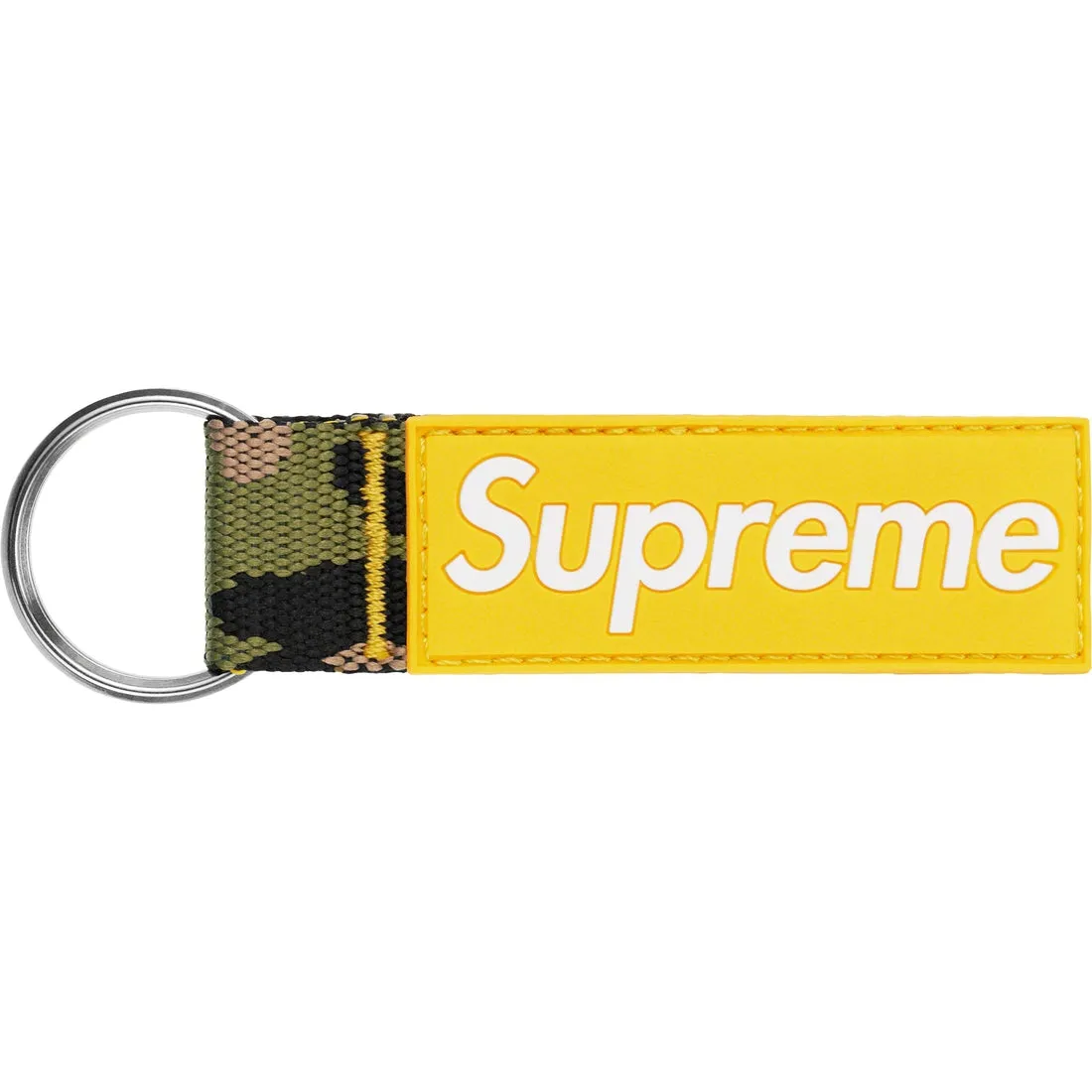 SUPREME WEBBING KEYCHAIN-YELLOW