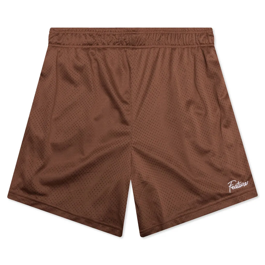 West Mesh Shorts - Brown