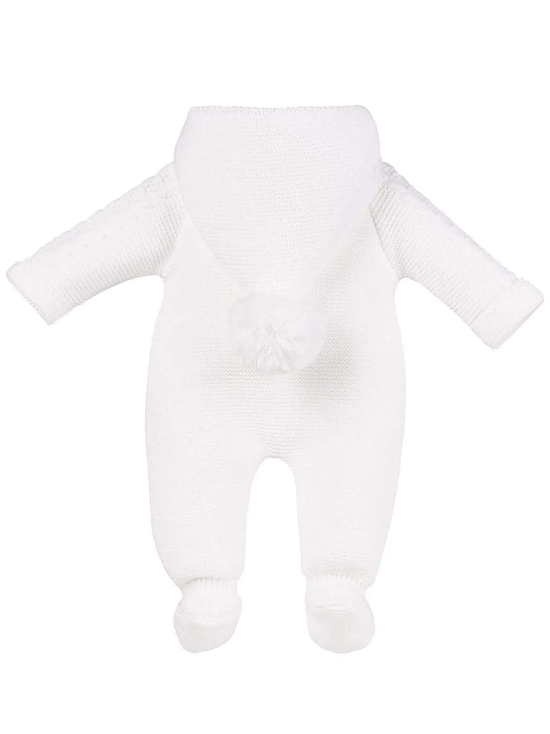 White Knitted Pramsuit