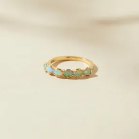 White Opal Ring