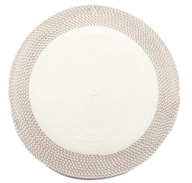 WHITE ROUND PLACEMAT