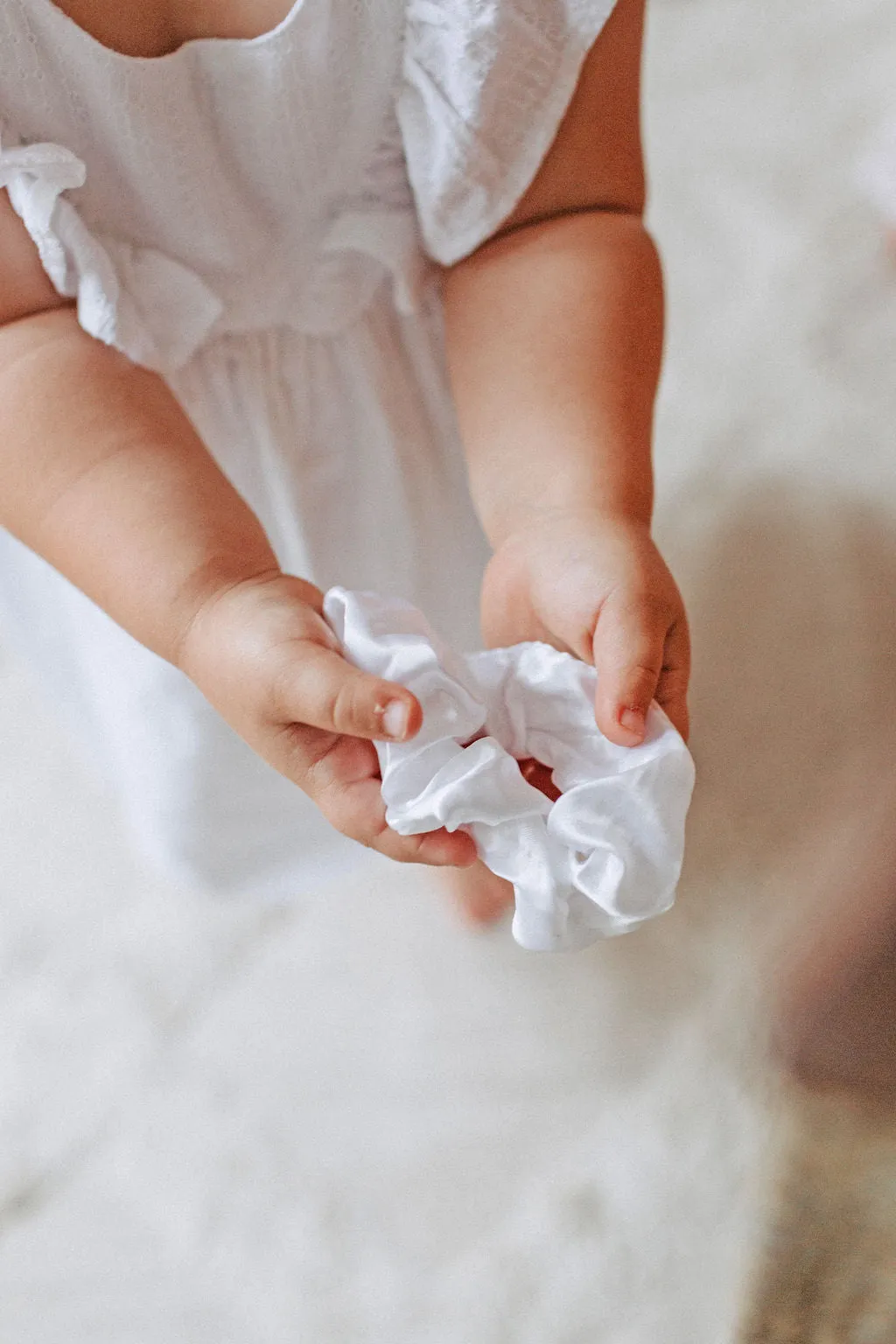 White Scrunchie