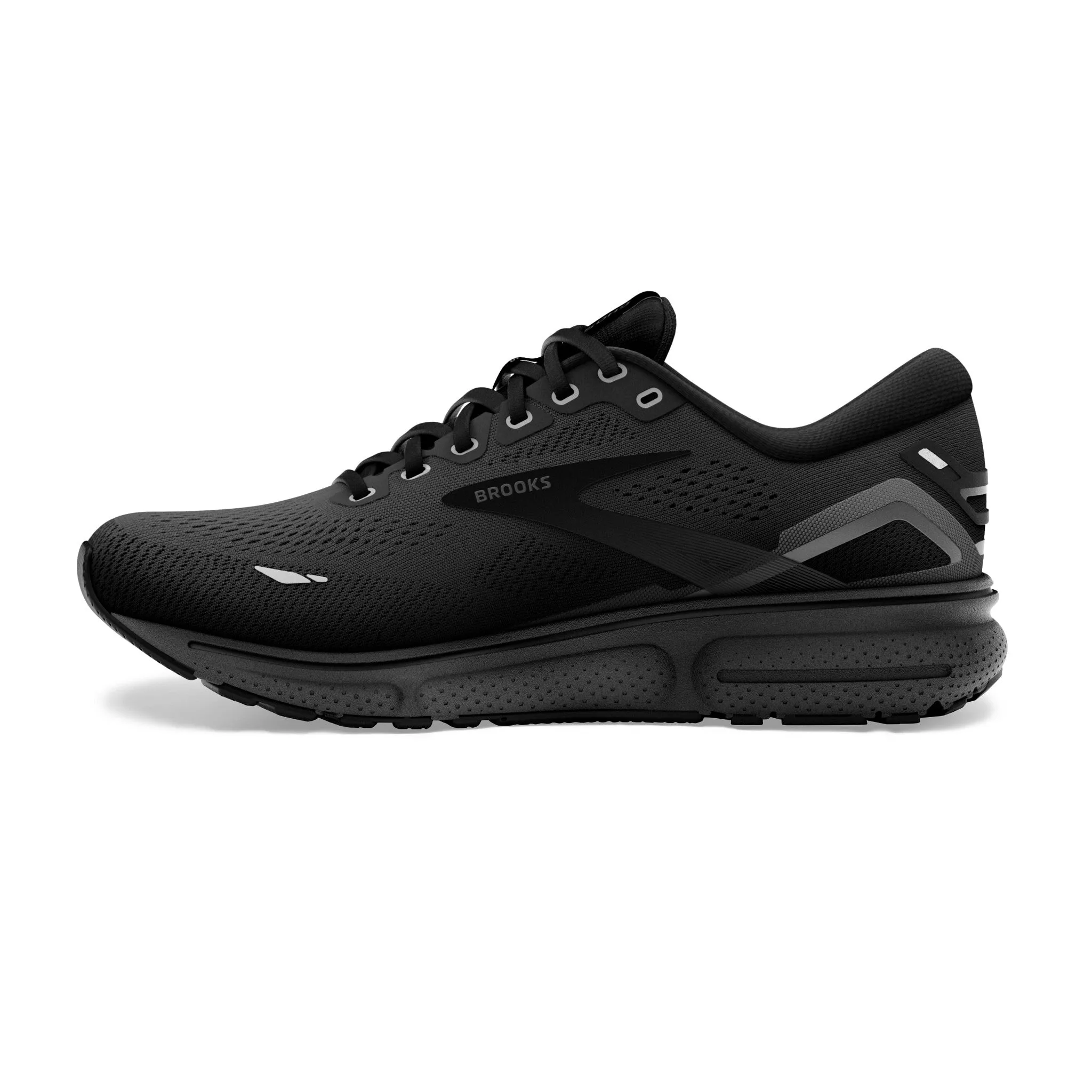 Optimized Title: Black Ghost 15 Womens Running Shoes - Ebony Detail