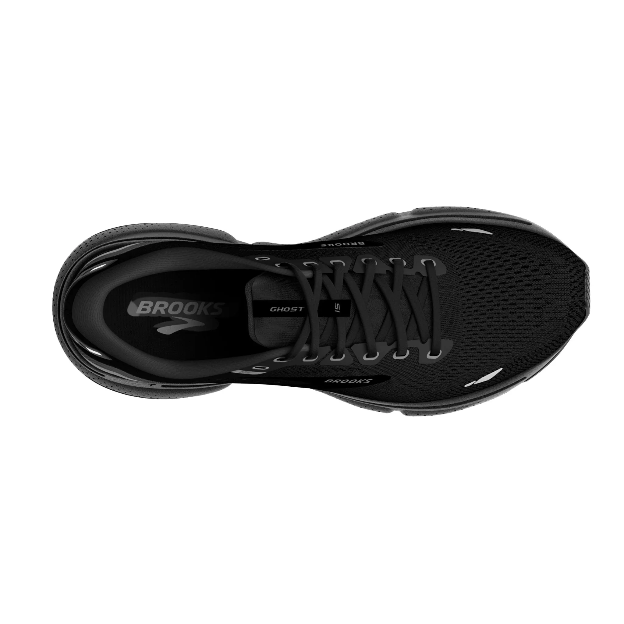 Optimized Title: Black Ghost 15 Womens Running Shoes - Ebony Detail