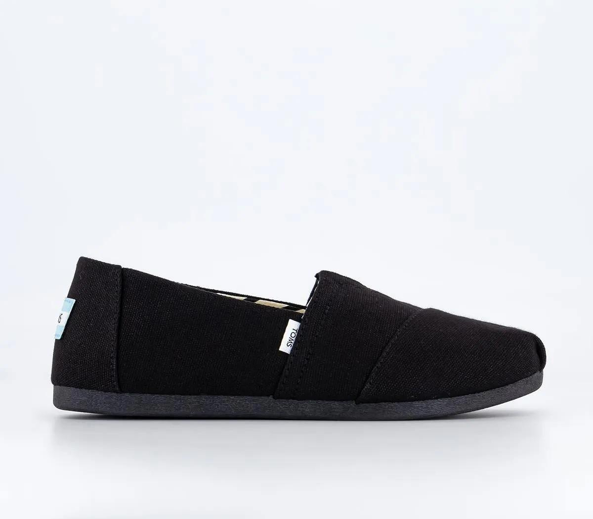 Womens Toms Alpargata Black Black Recycled