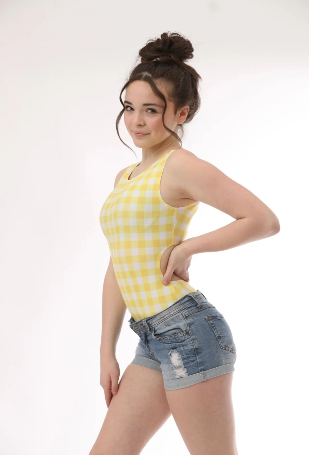 Yellow Gingham Leotard