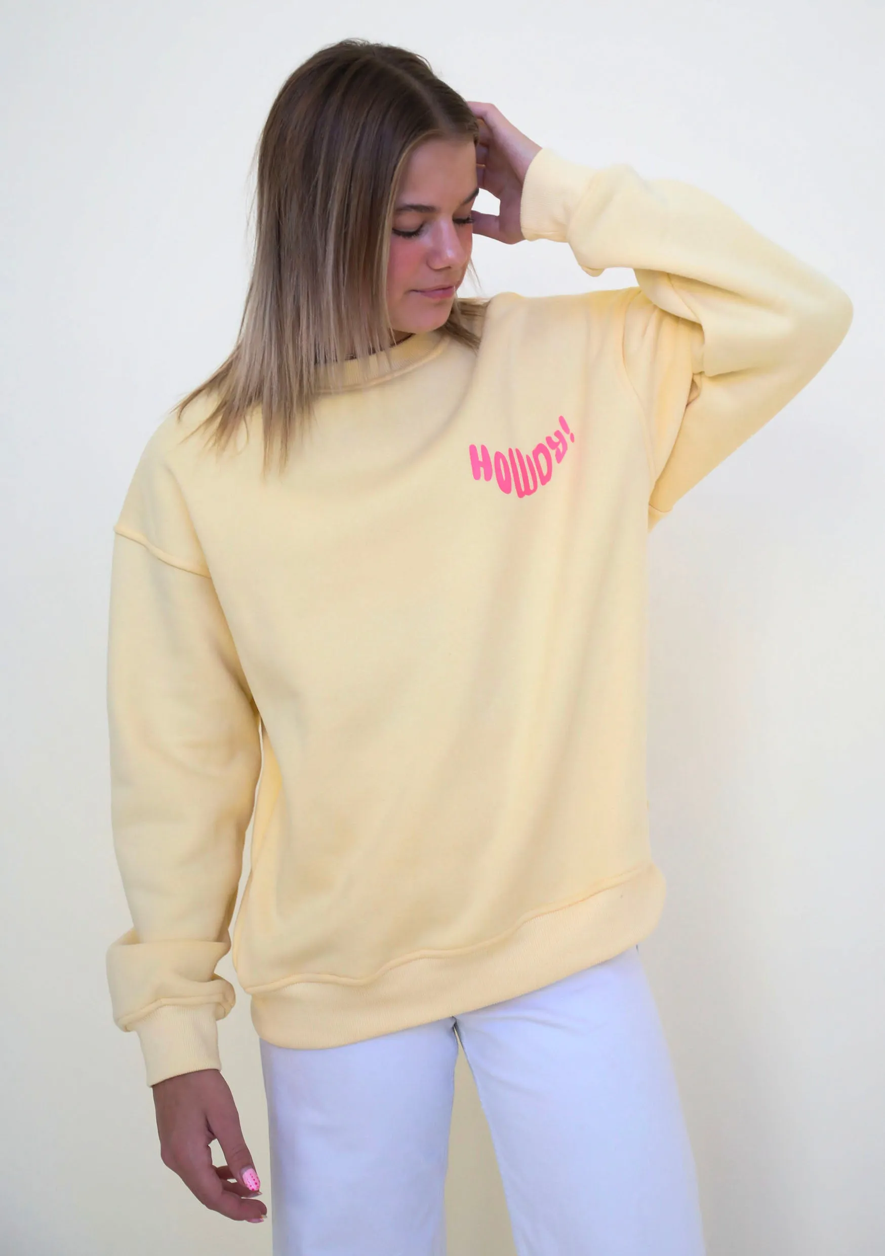 Yellow Howdy Crewneck