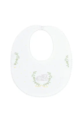 Yellow Lamb Print Bib